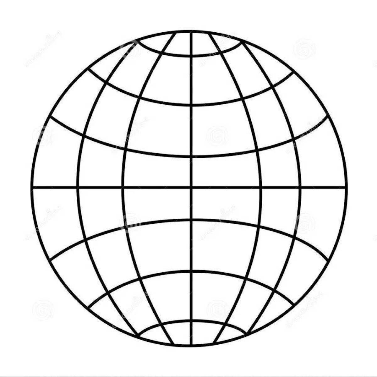 Glorious equator coloring page