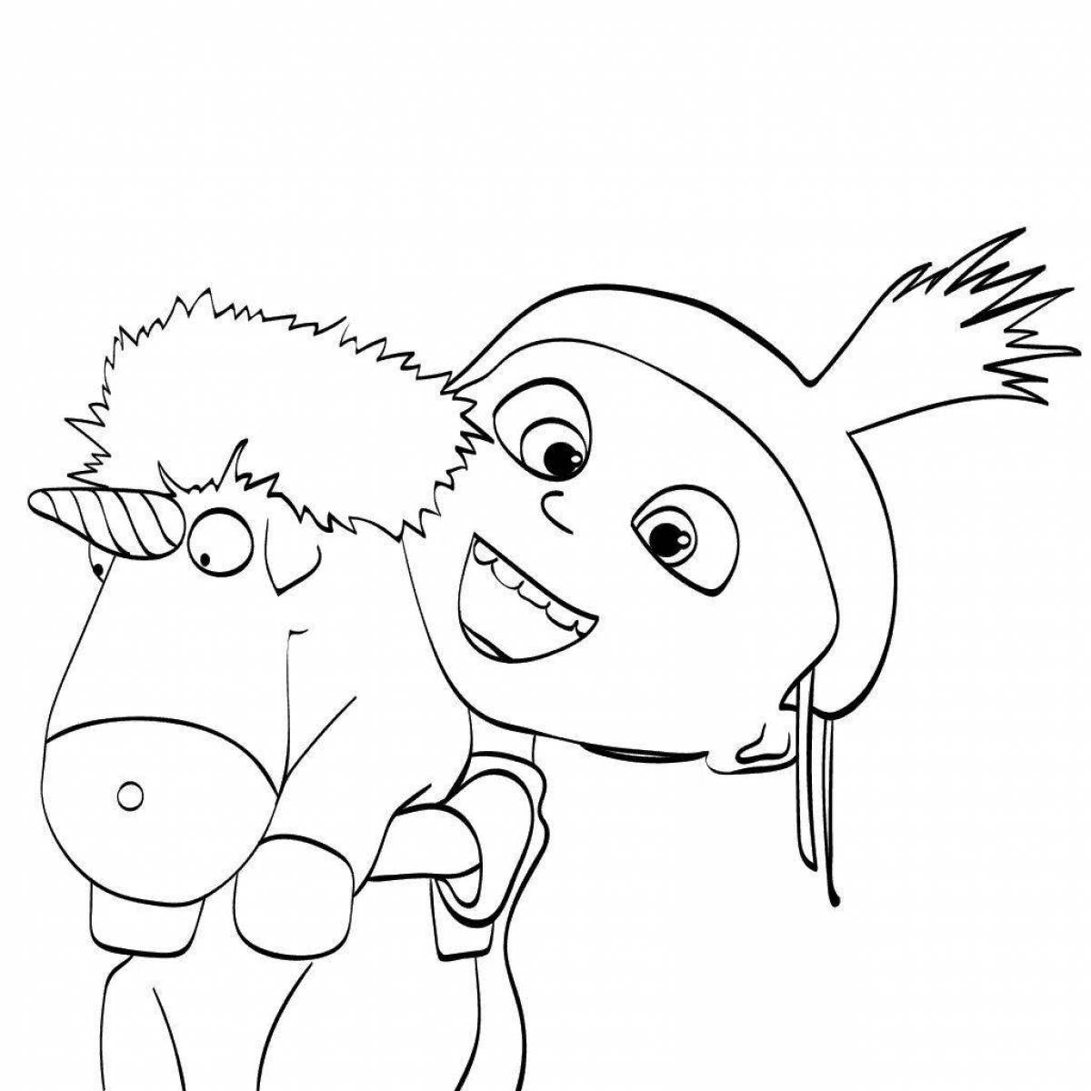 Agnes charming coloring book