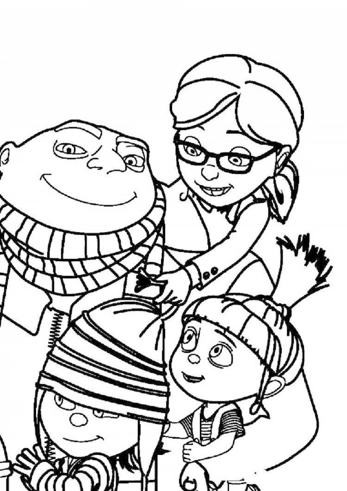 Agnes glowing coloring book