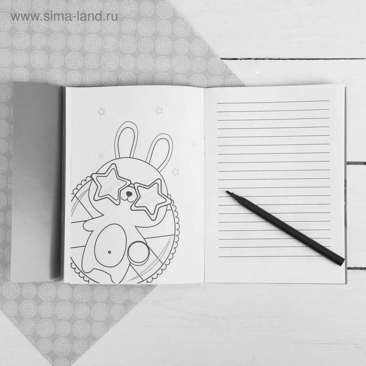 Очаровательный блокнот с ми