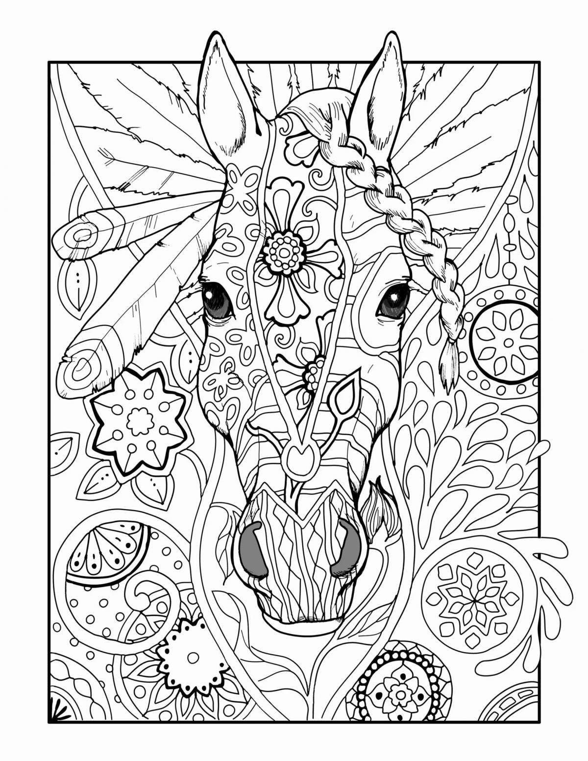 Bright nerve coloring page