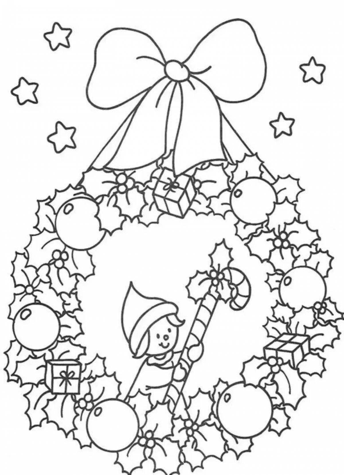 Christmas beauty coloring book