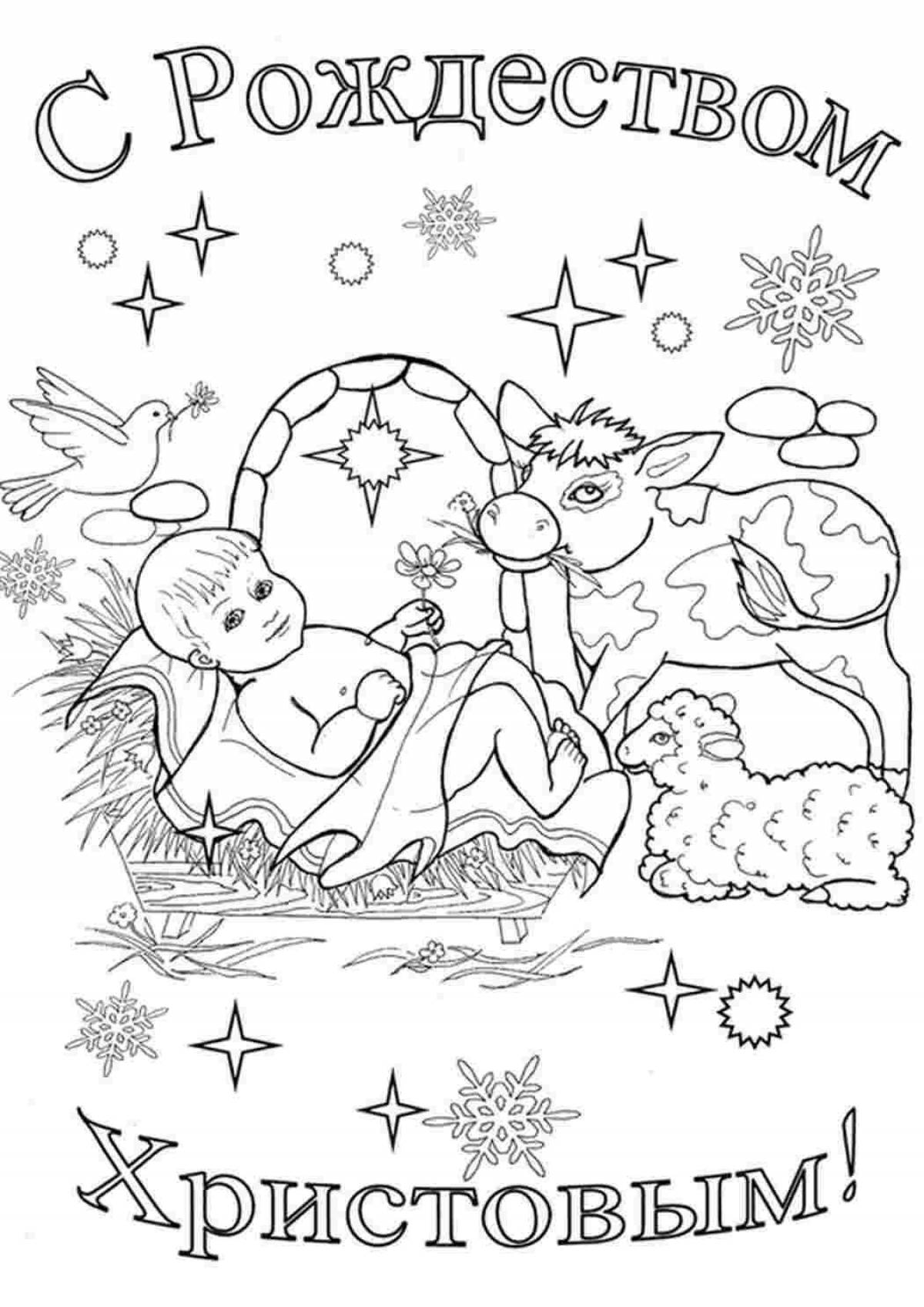 Christmas beauty glitter coloring book