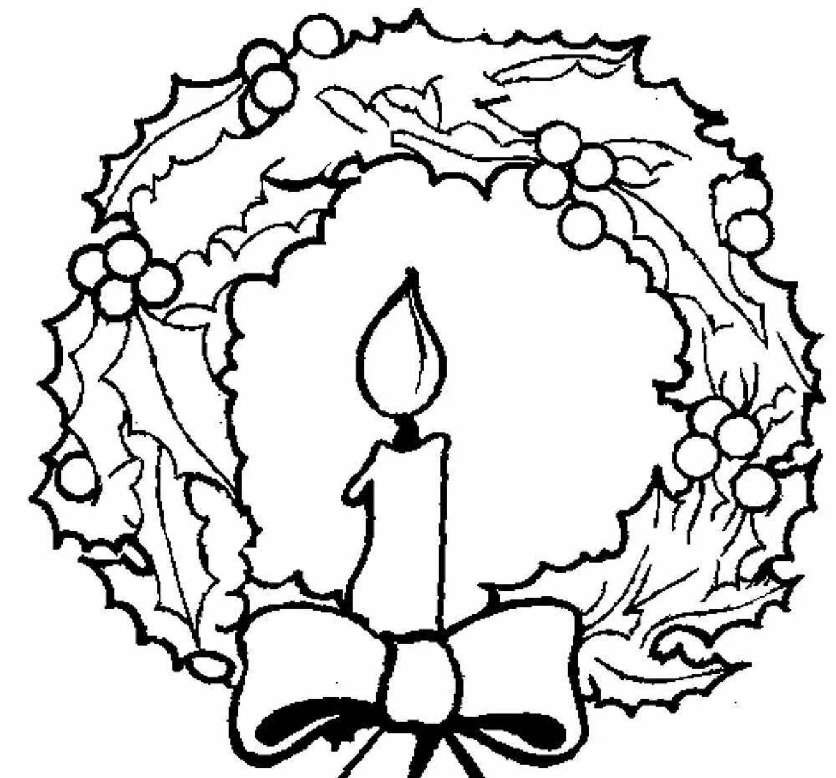Grand coloring page christmas beautiful