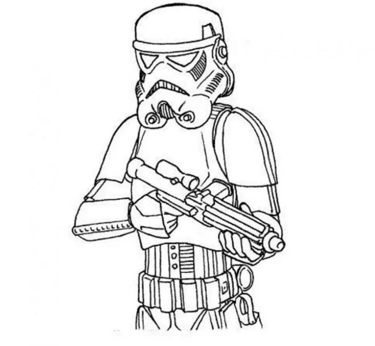 Exciting star wars coloring book