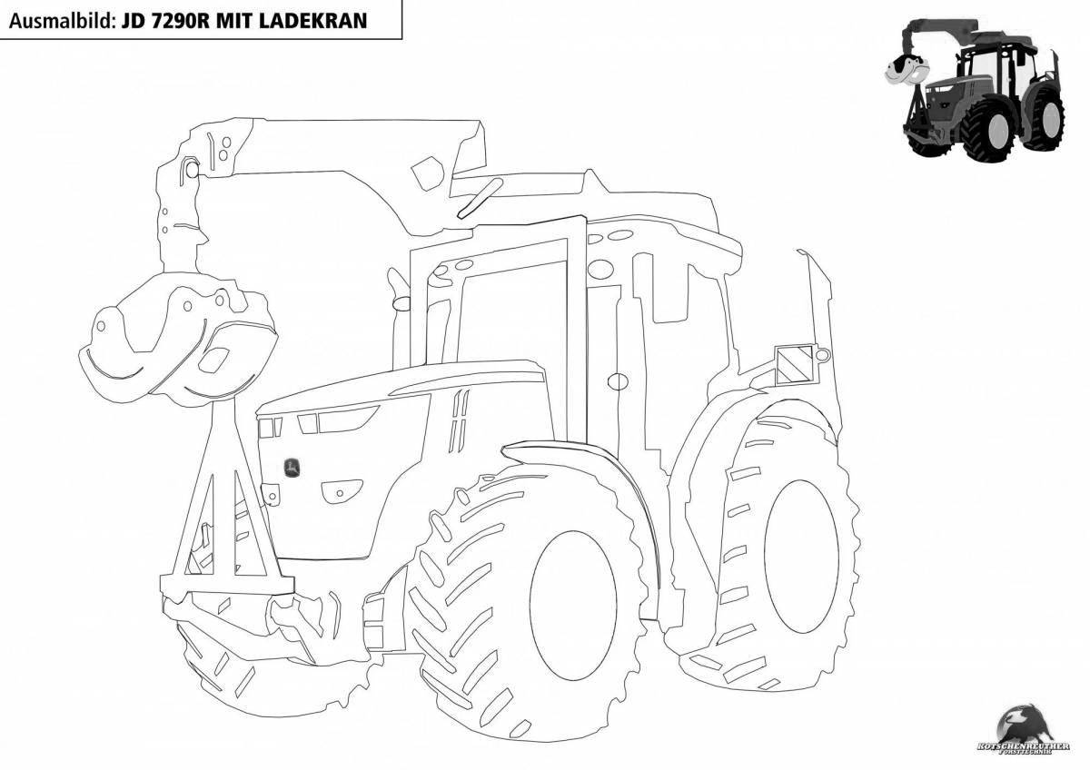 John deer crazy coloring pages