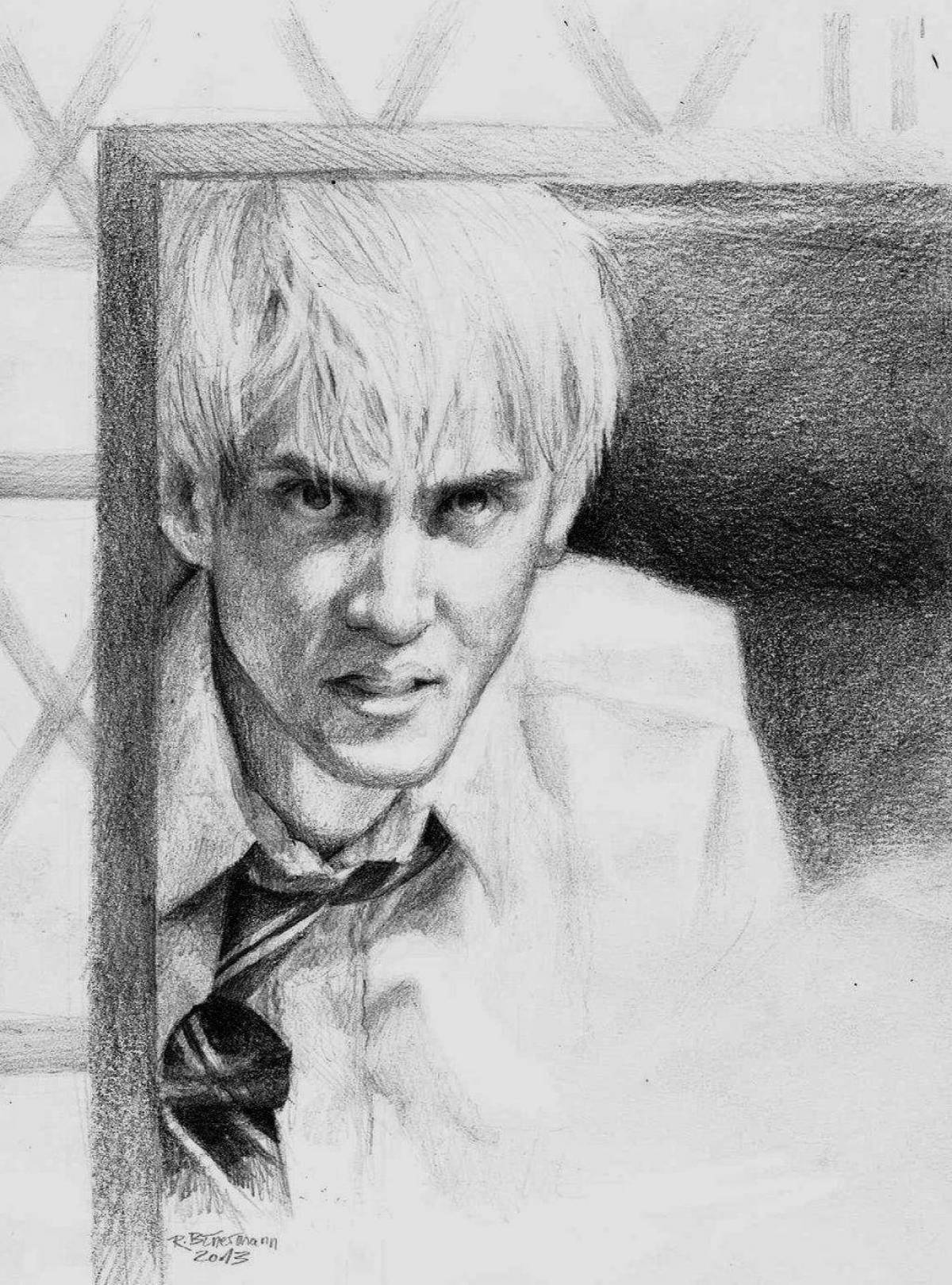 Charming draco malfoy coloring book