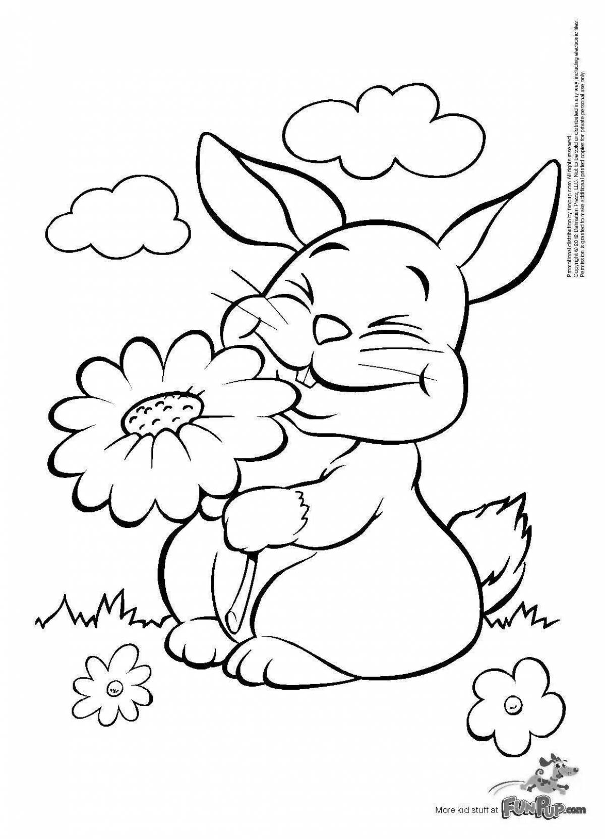 Brilliant bunny coloring