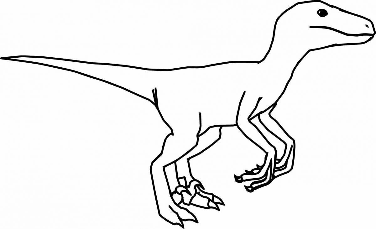 Velociraptor exciting coloring book