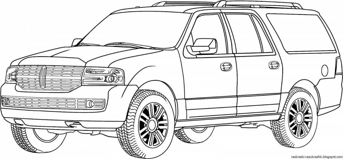 Niva awesome cars coloring page
