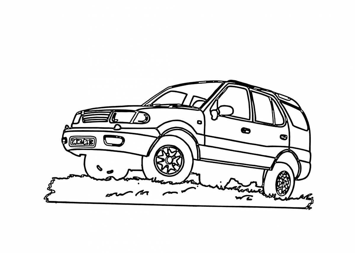 Coloring book fabulous cars niva