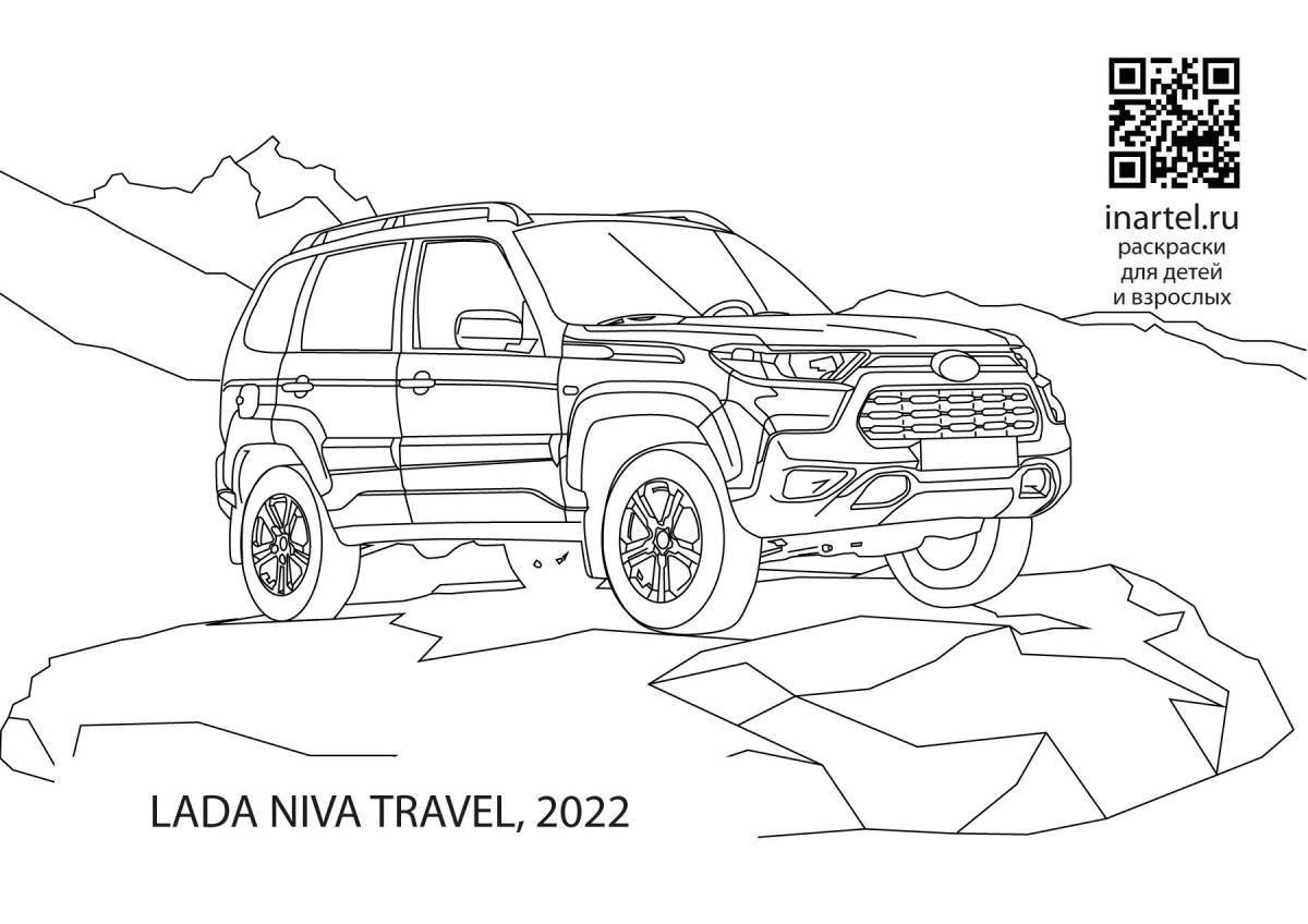 Coloring page wonderful cars niva