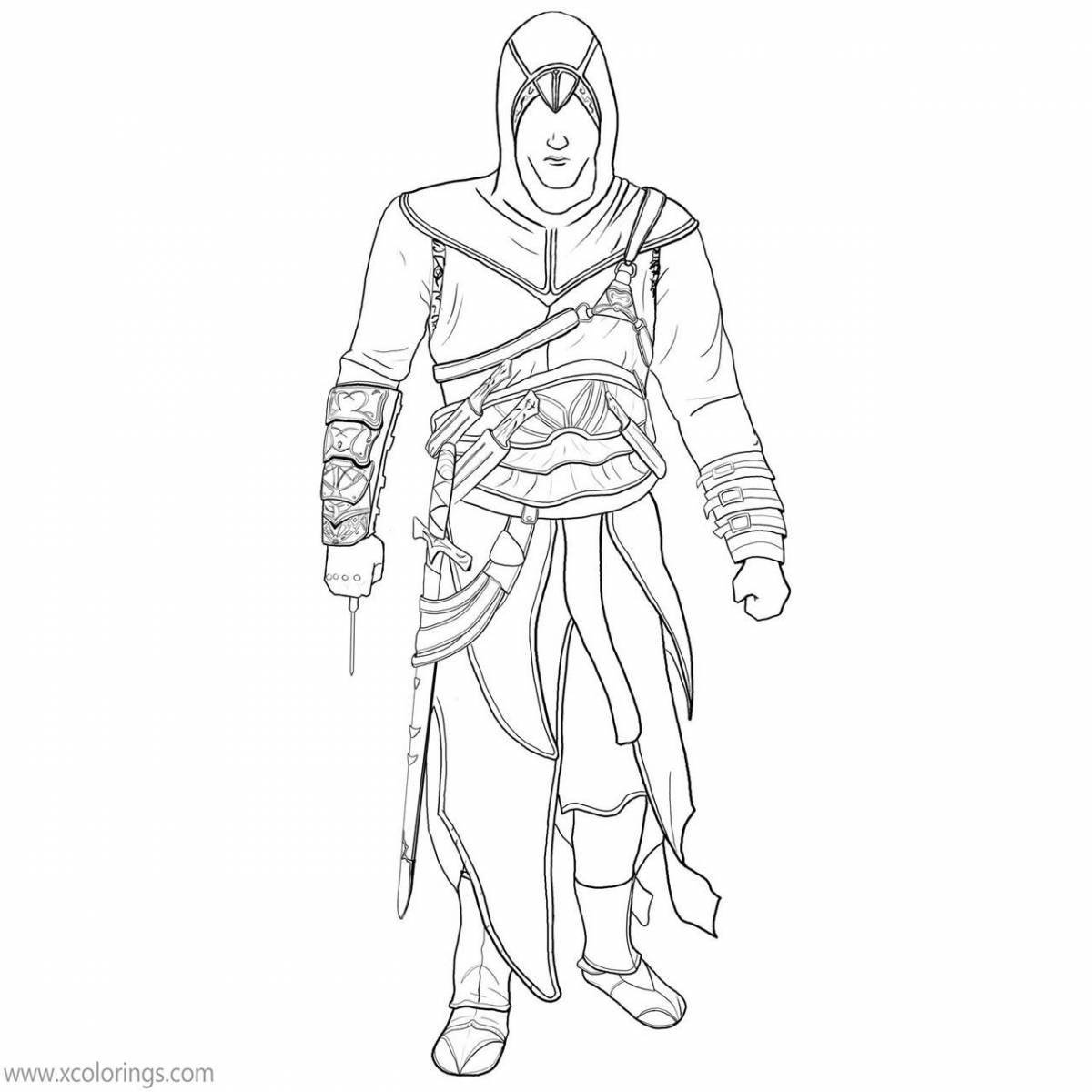 Playful unity coloring page