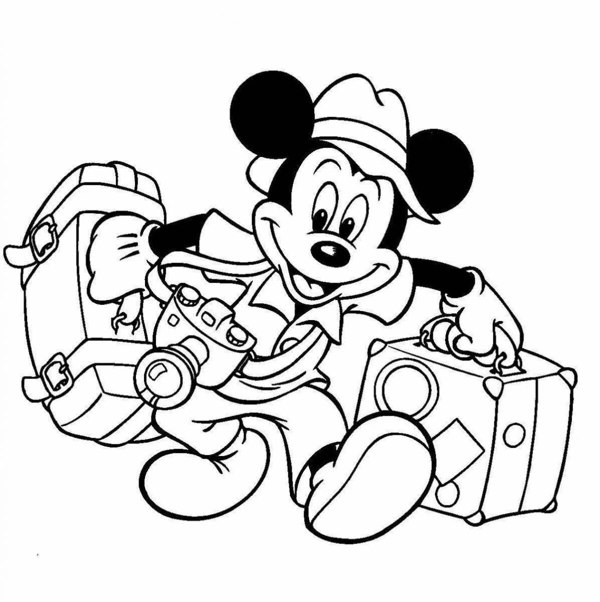 Mickey's colorful coloring games