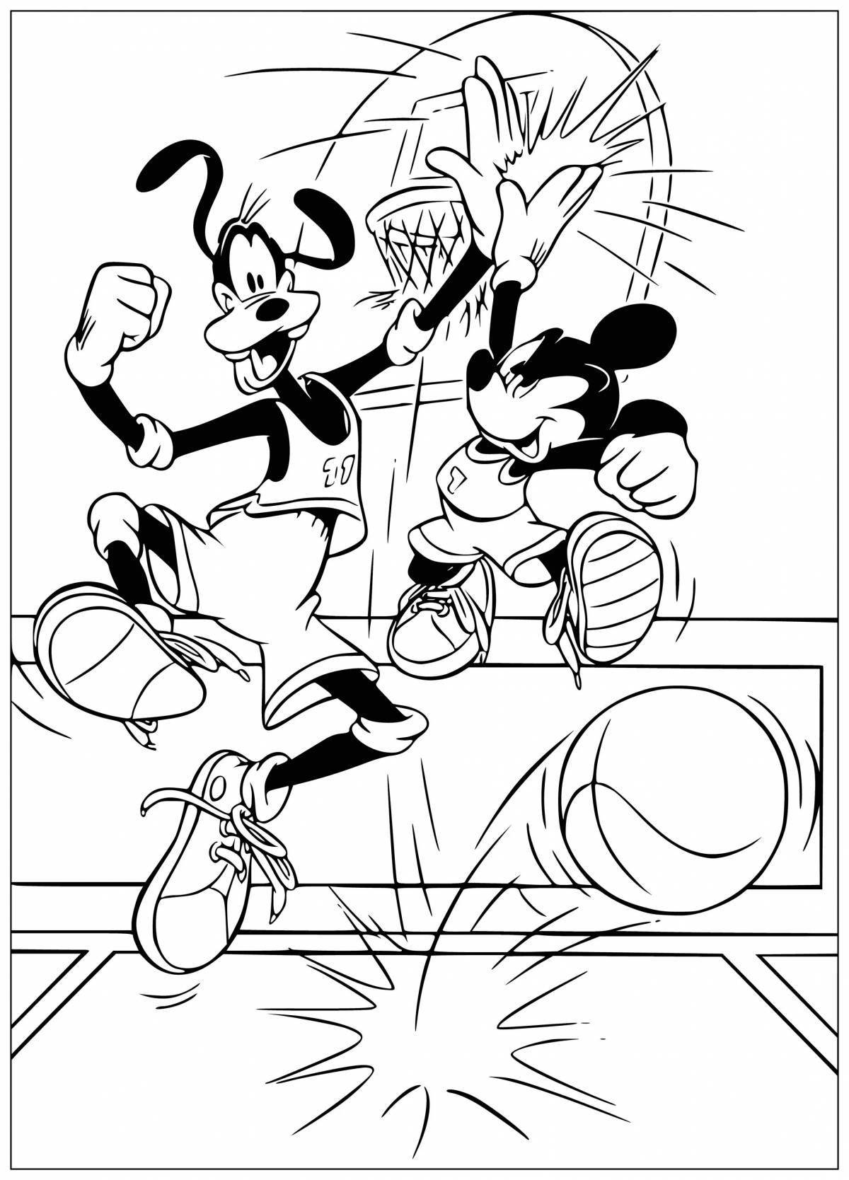 Mickey's adorable coloring game