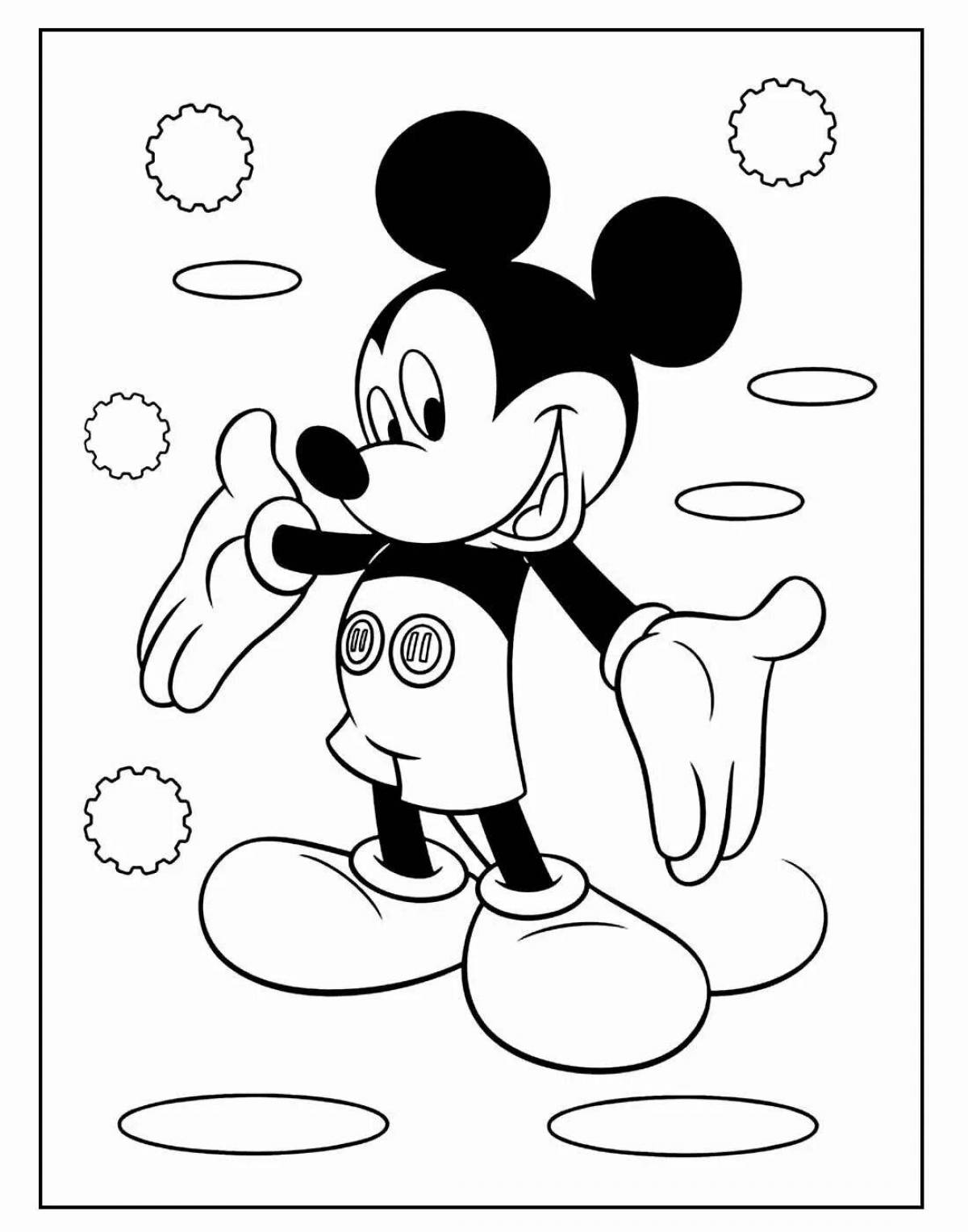 Splendid mickey games coloring book