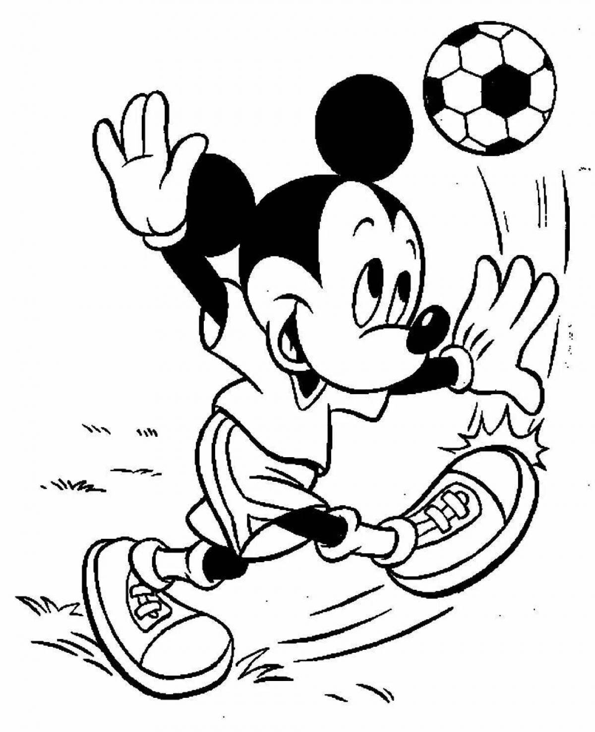 Amazing mickey games coloring pages
