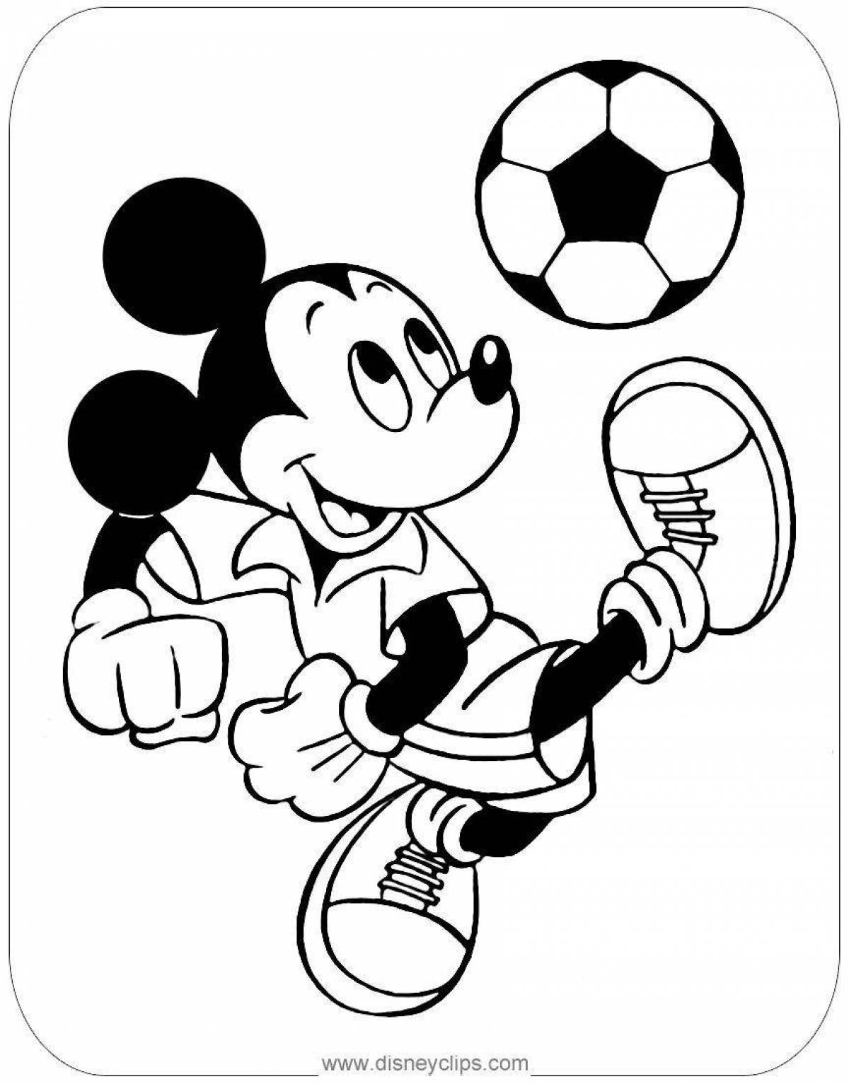 Mickey's exquisite game coloring book
