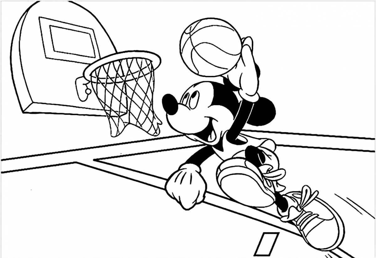 Mickey's Outstanding Games coloring page