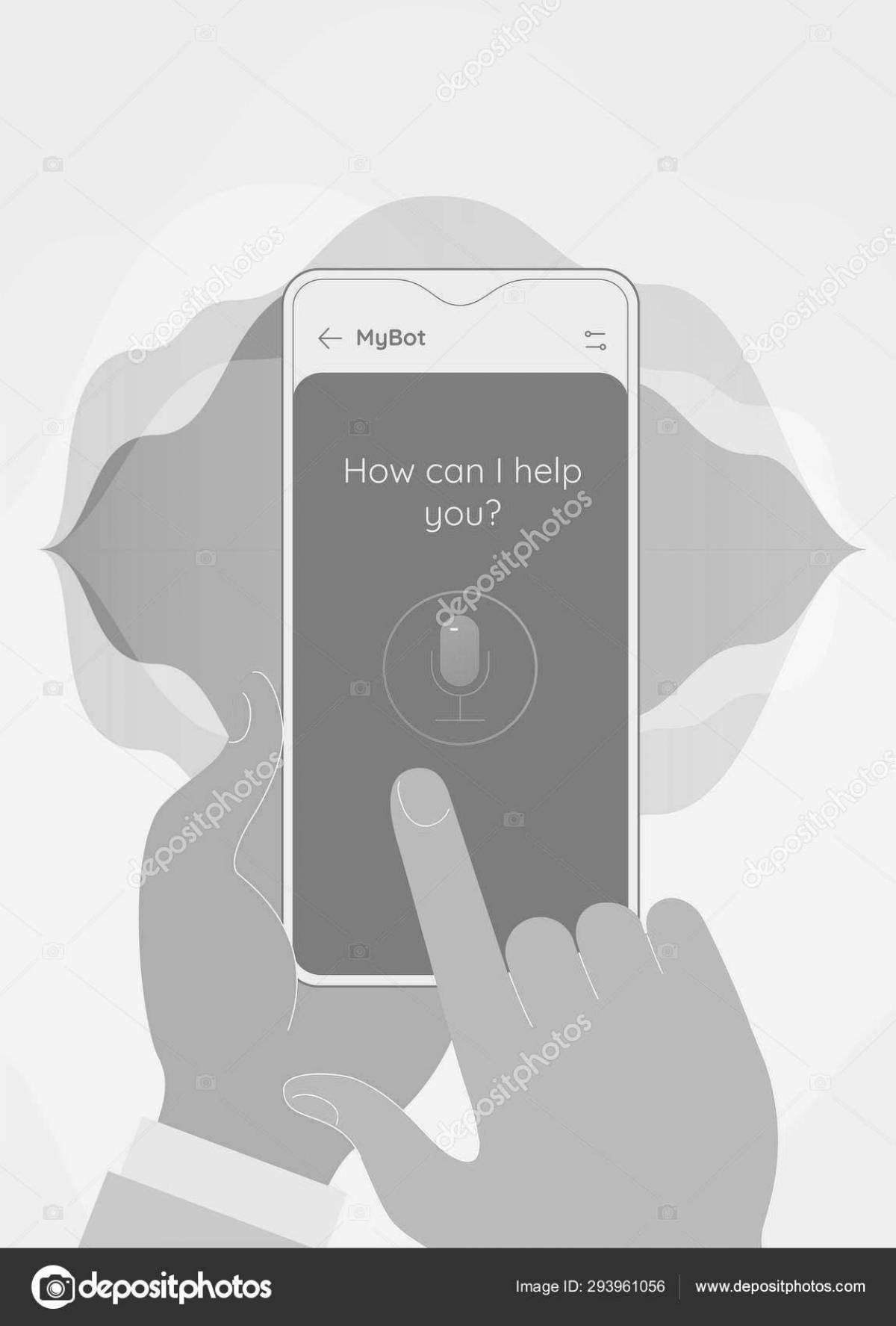 Раскраска Раскраска с творческим голосовым помощником