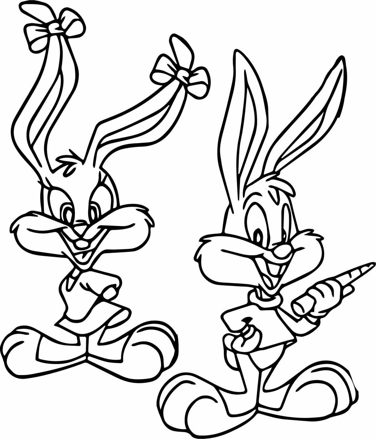 Lola bunny's vibrant coloring page