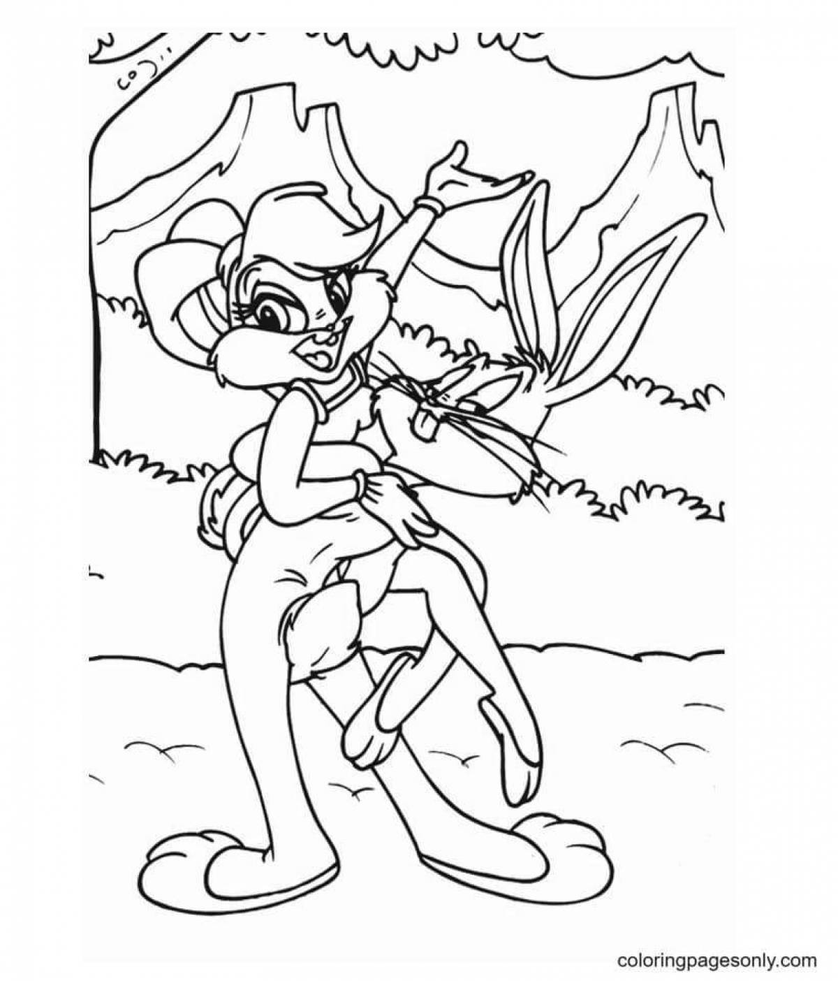 Violent lola bunny coloring book