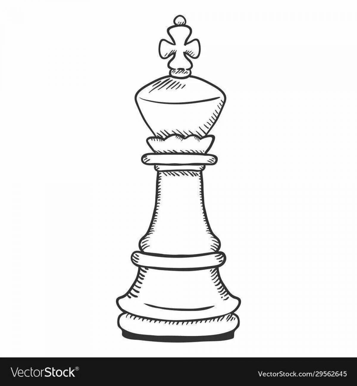 Awesome chess coloring pages