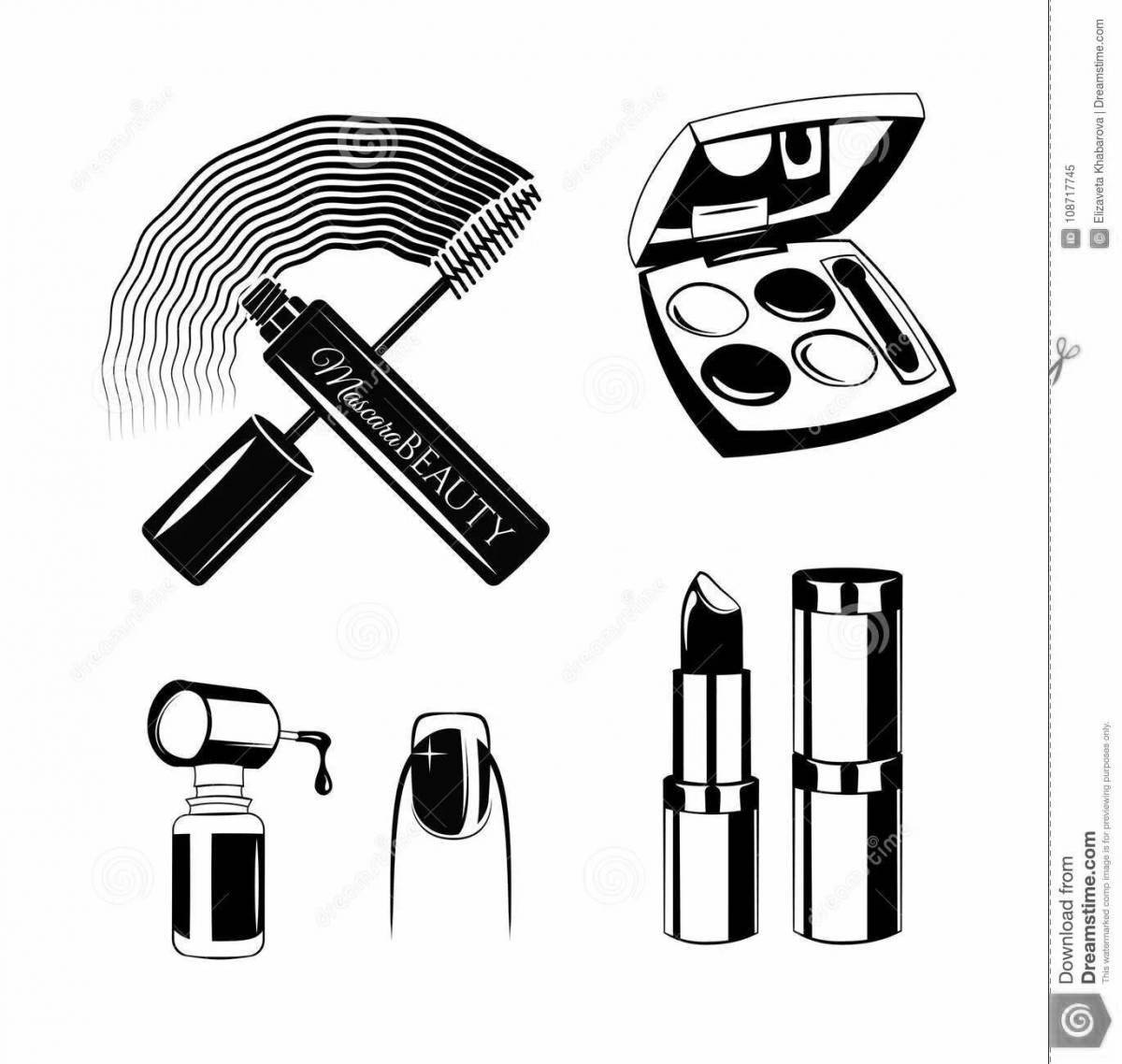 Photo Glowing lipstick coloring page