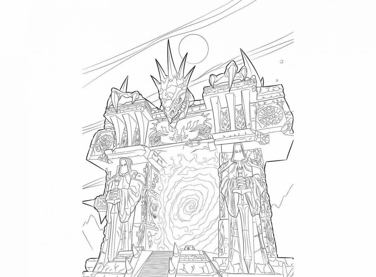Photo Warcraft 3 coloring book