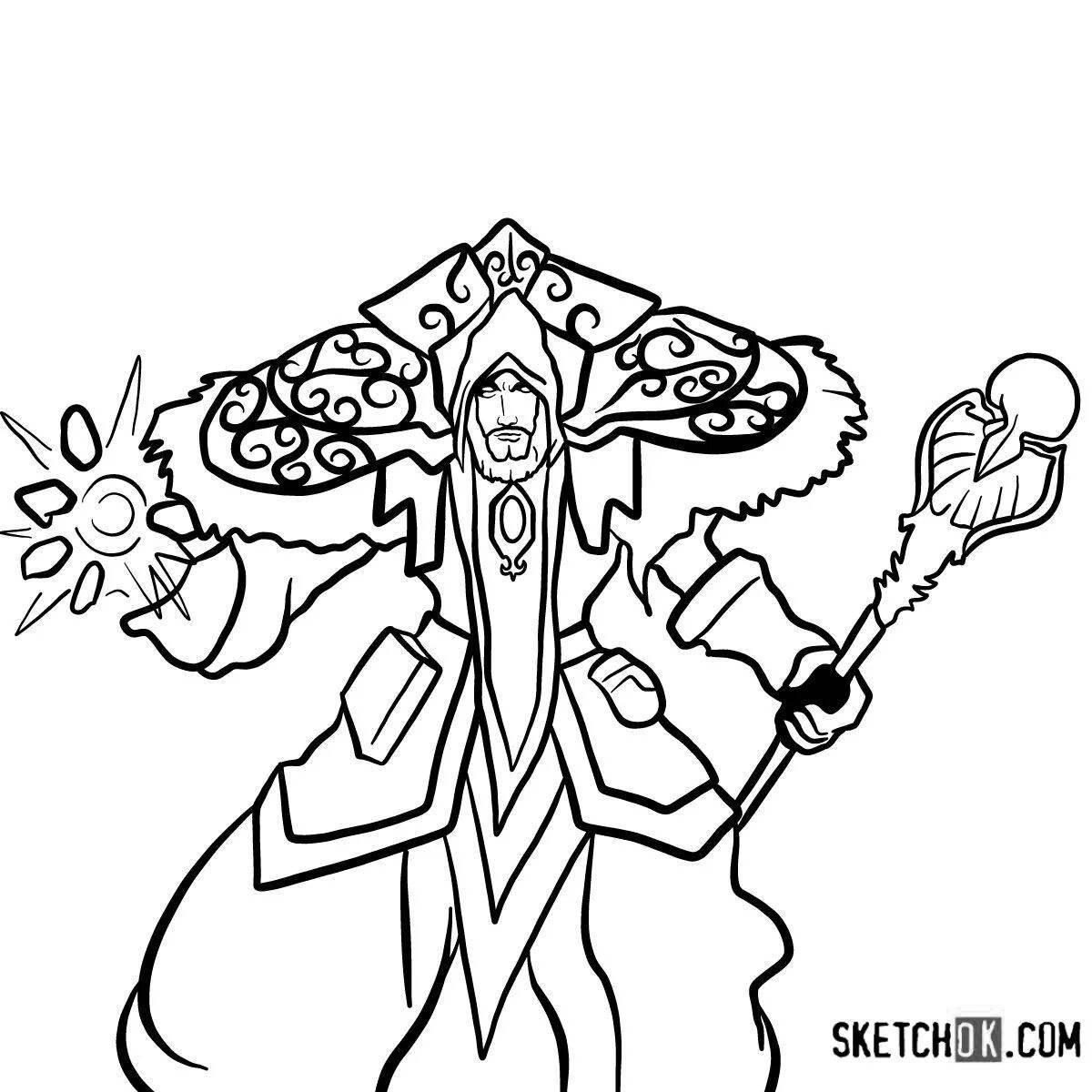 Great warcraft 3 coloring book