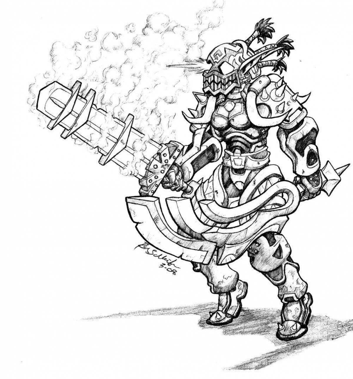 Photo Delightful warcraft 3 coloring book