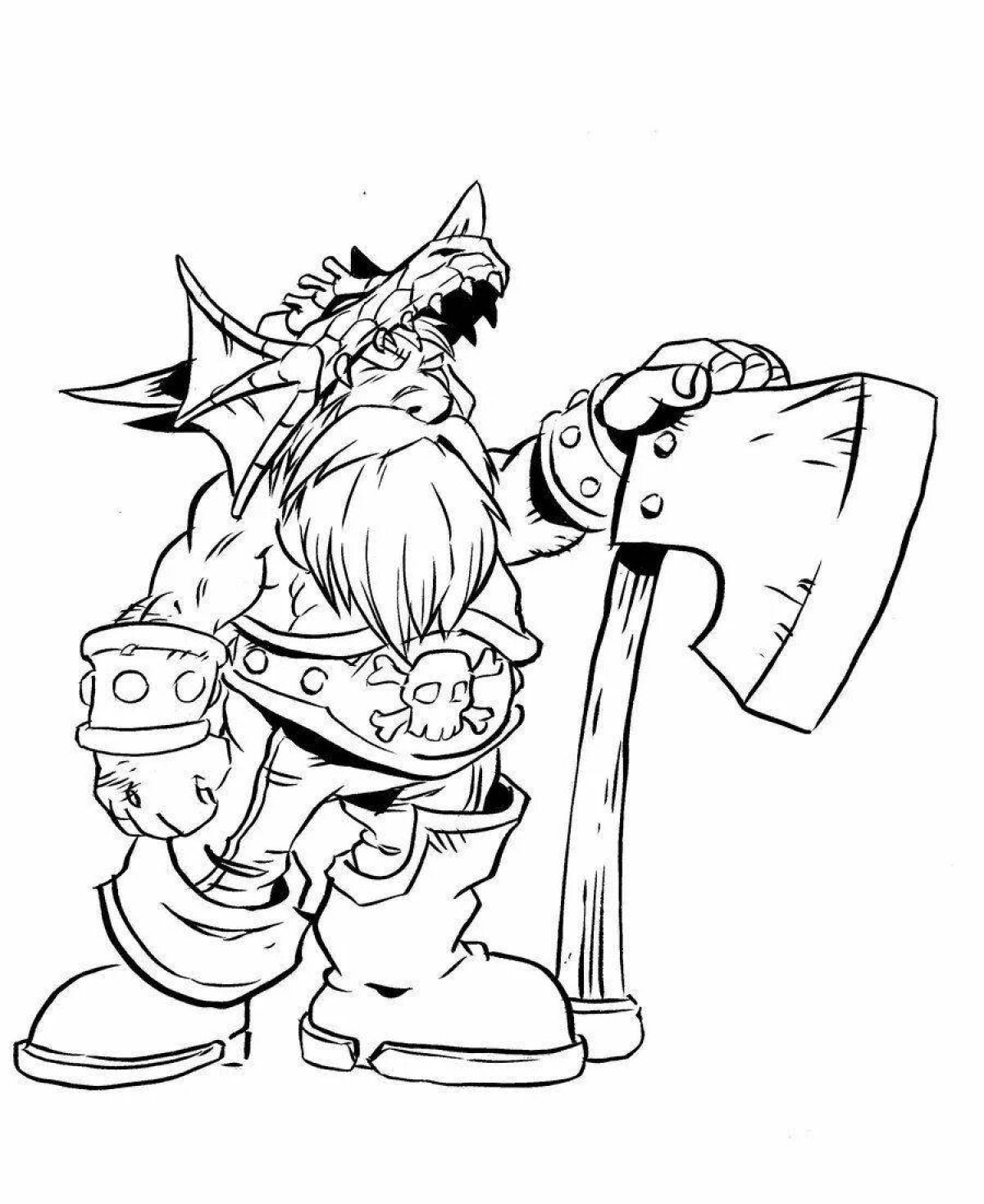 Charm warcraft 3 coloring book