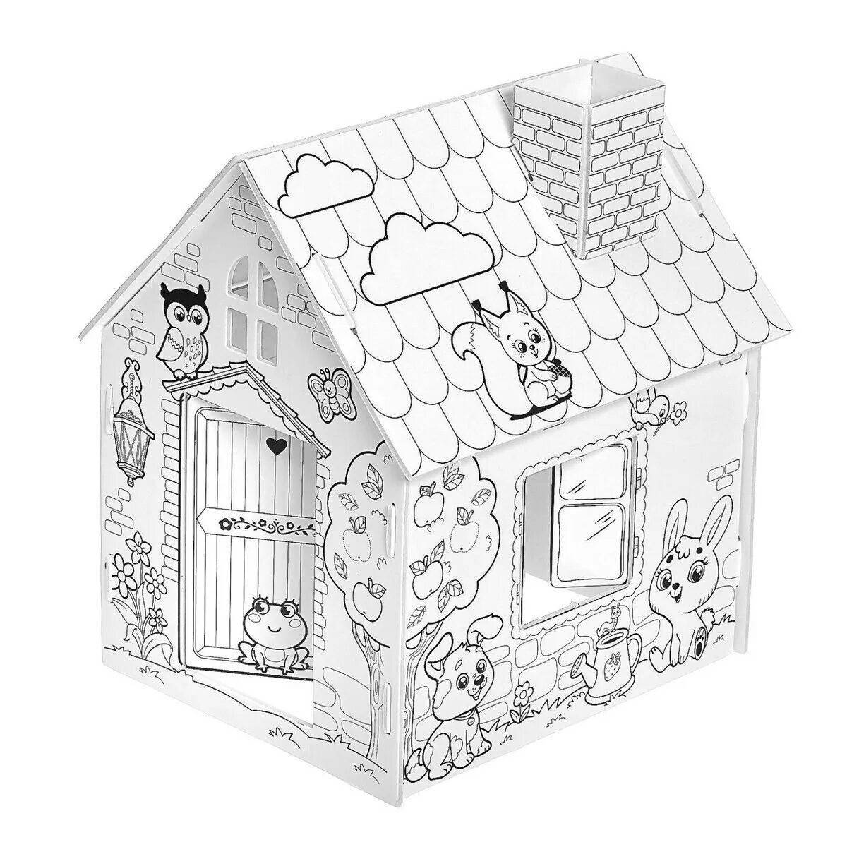 Exquisite development house coloring book