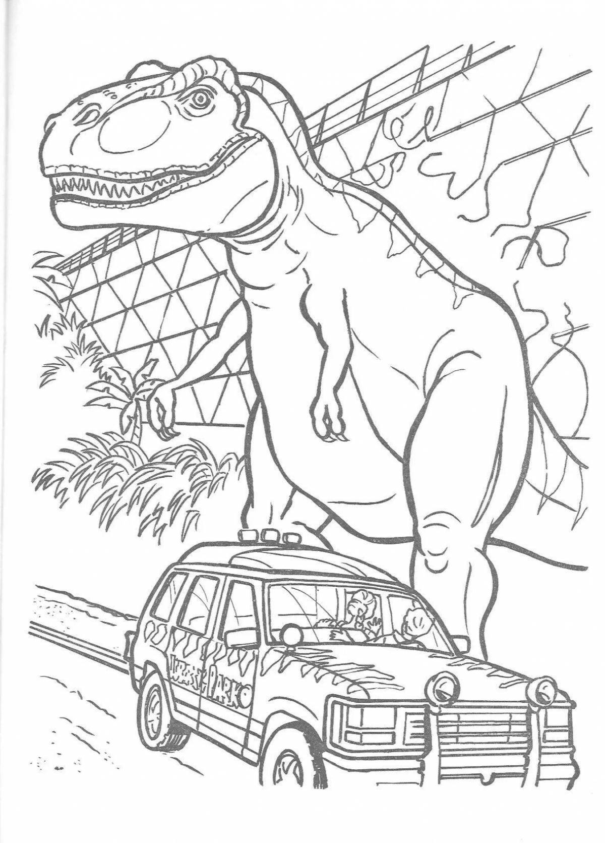 Generous Jurassic Park coloring book