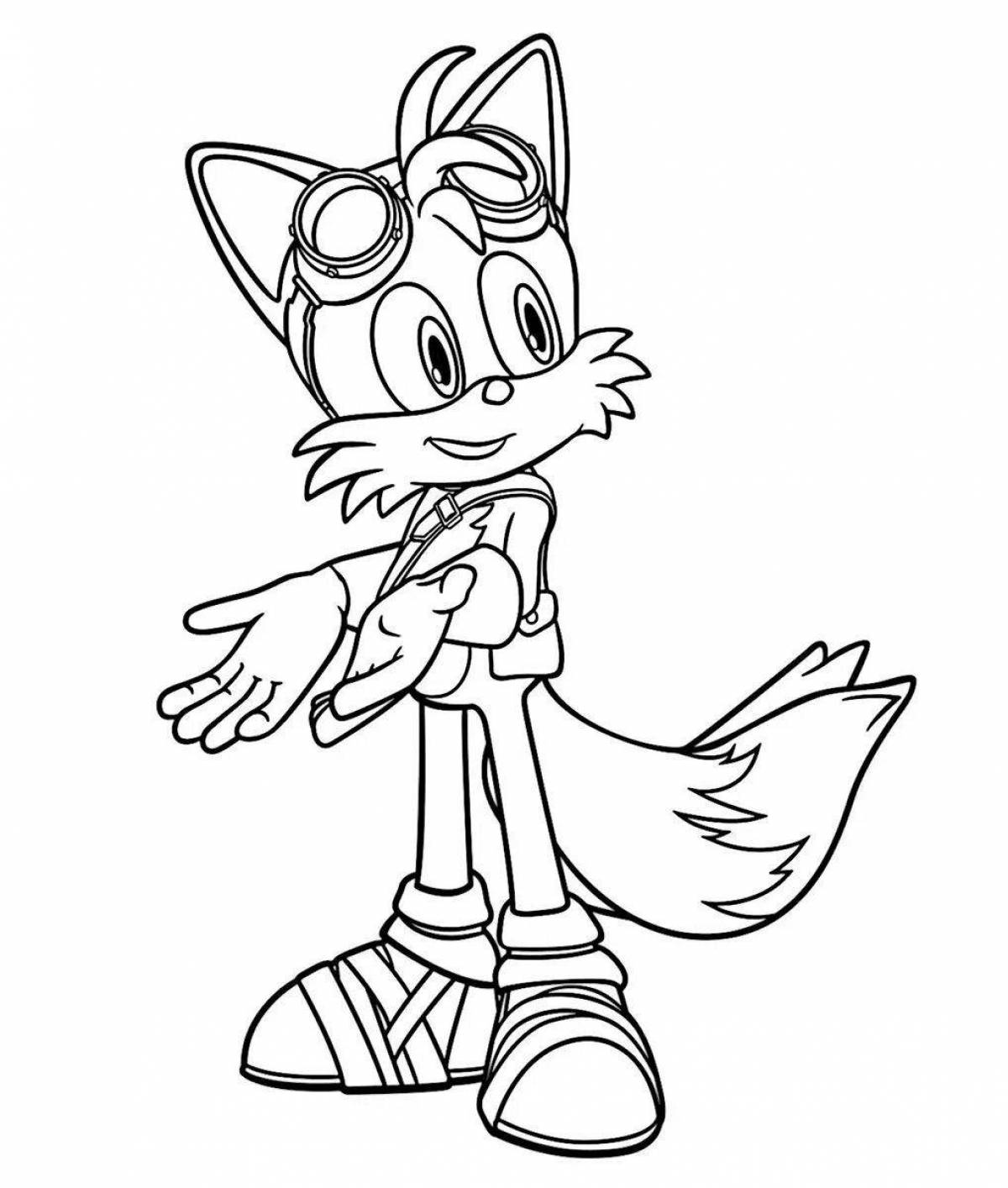Sonic boom bold coloring