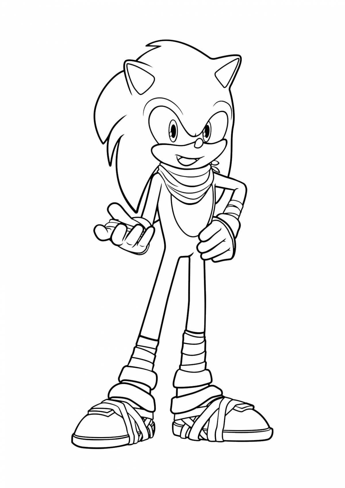 Big sonic boom coloring book