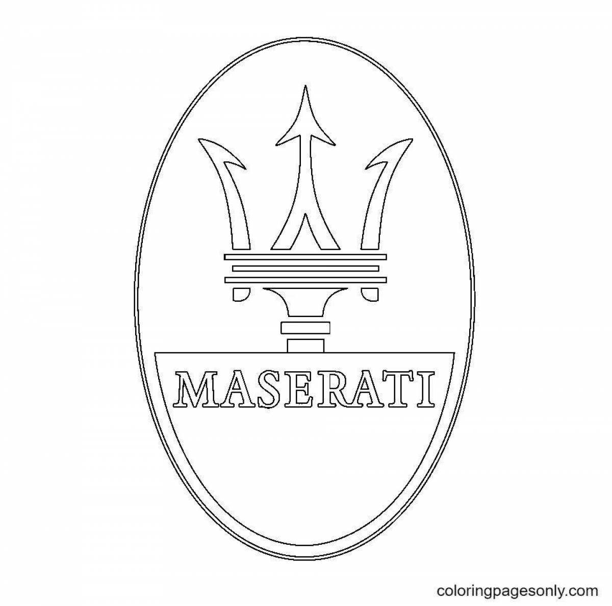 Playful car coloring page