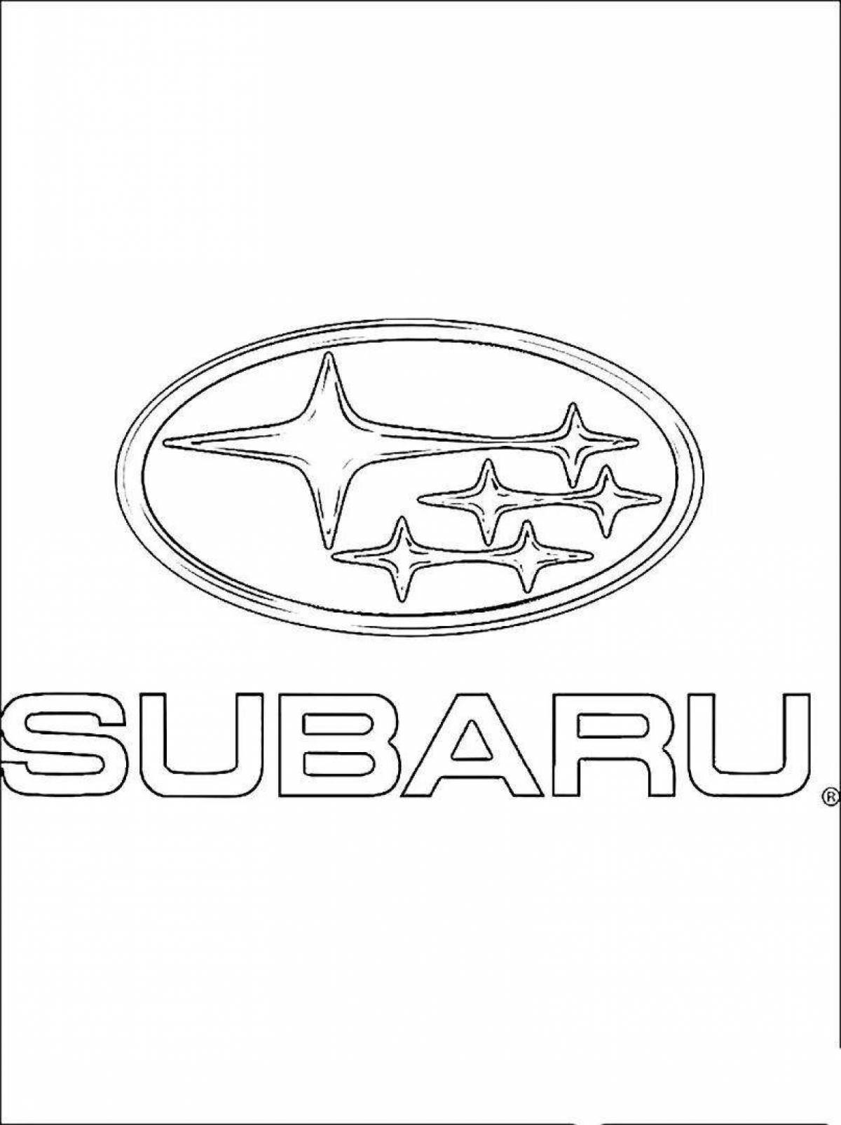 Funny car coloring page