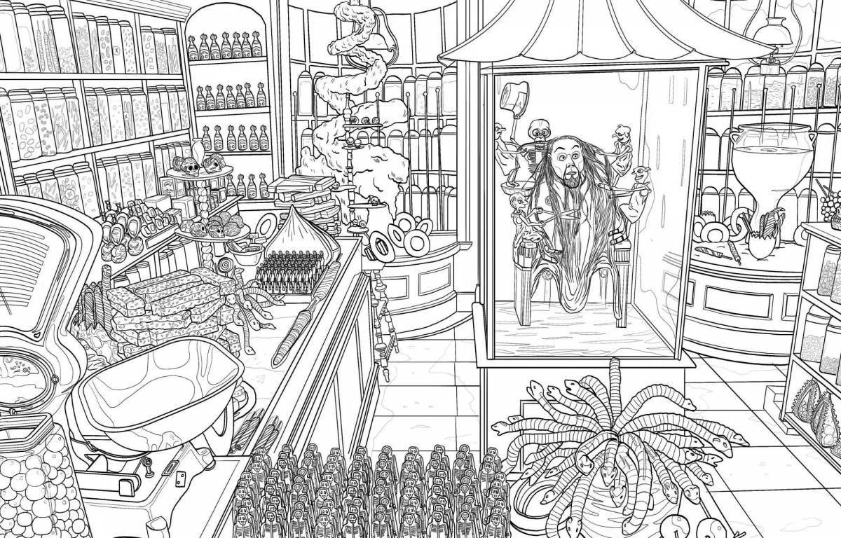 Majestic coloring rooms