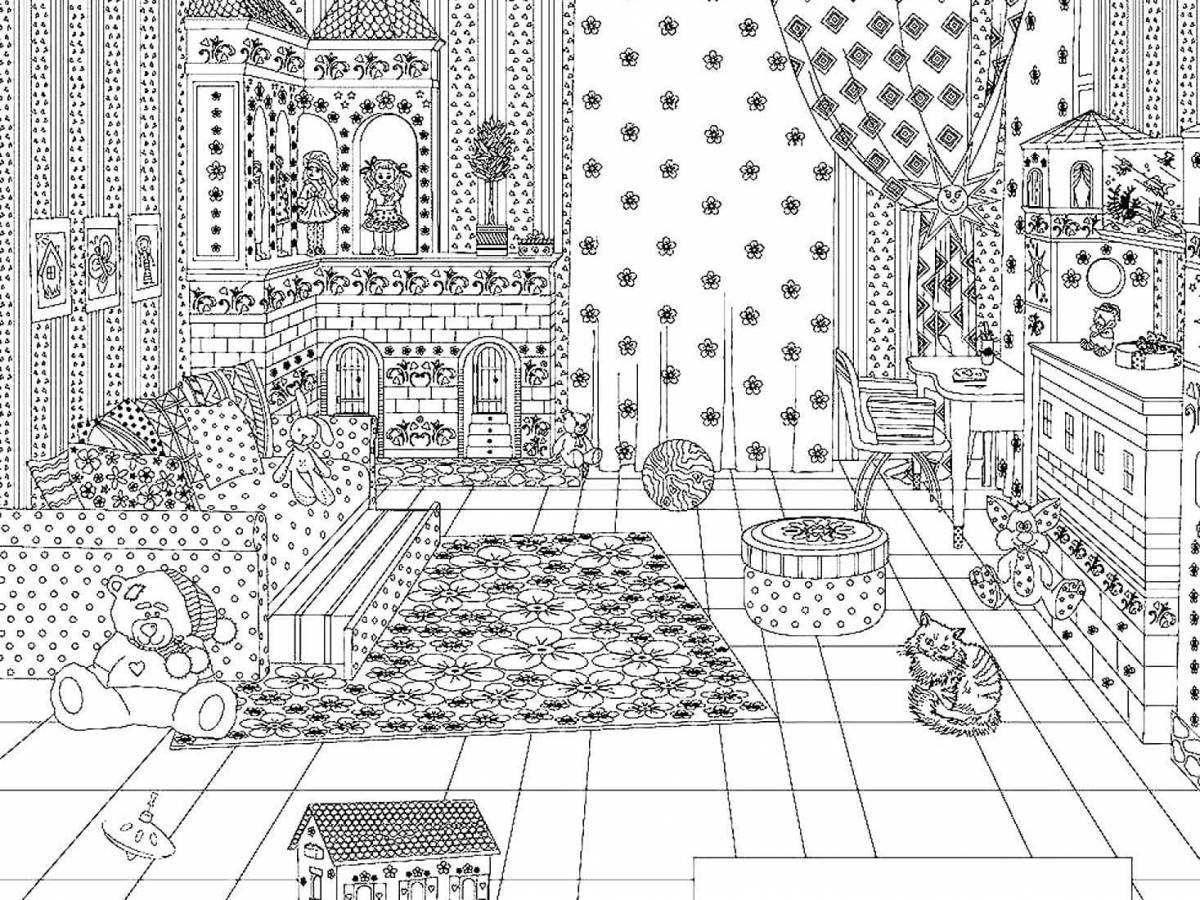 Mysterious coloring rooms