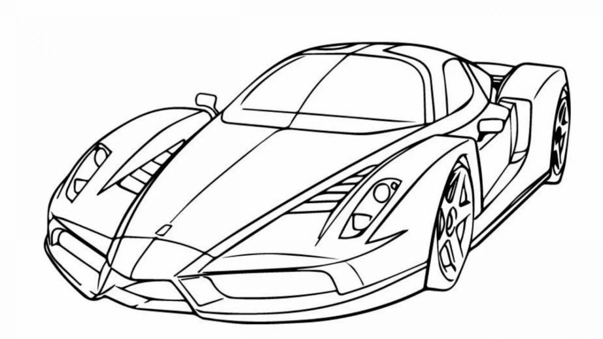 Coloring exotic dream car