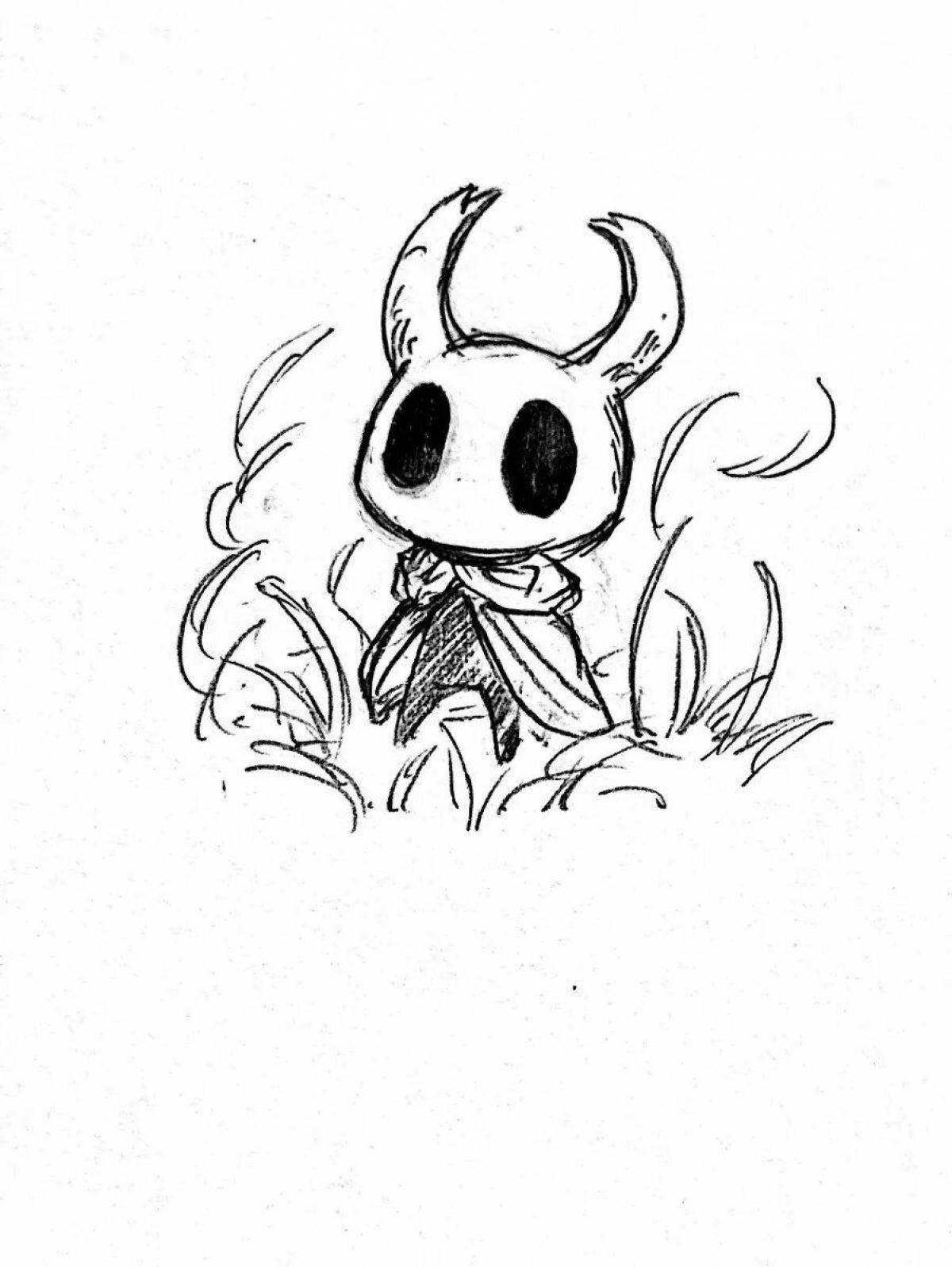 Charming hollow knight coloring book