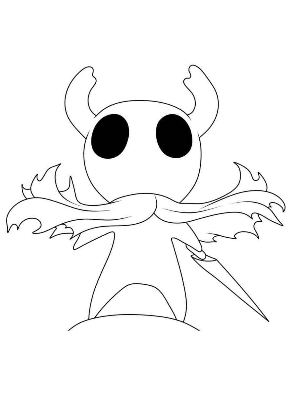 Beautiful coloring hollow knight