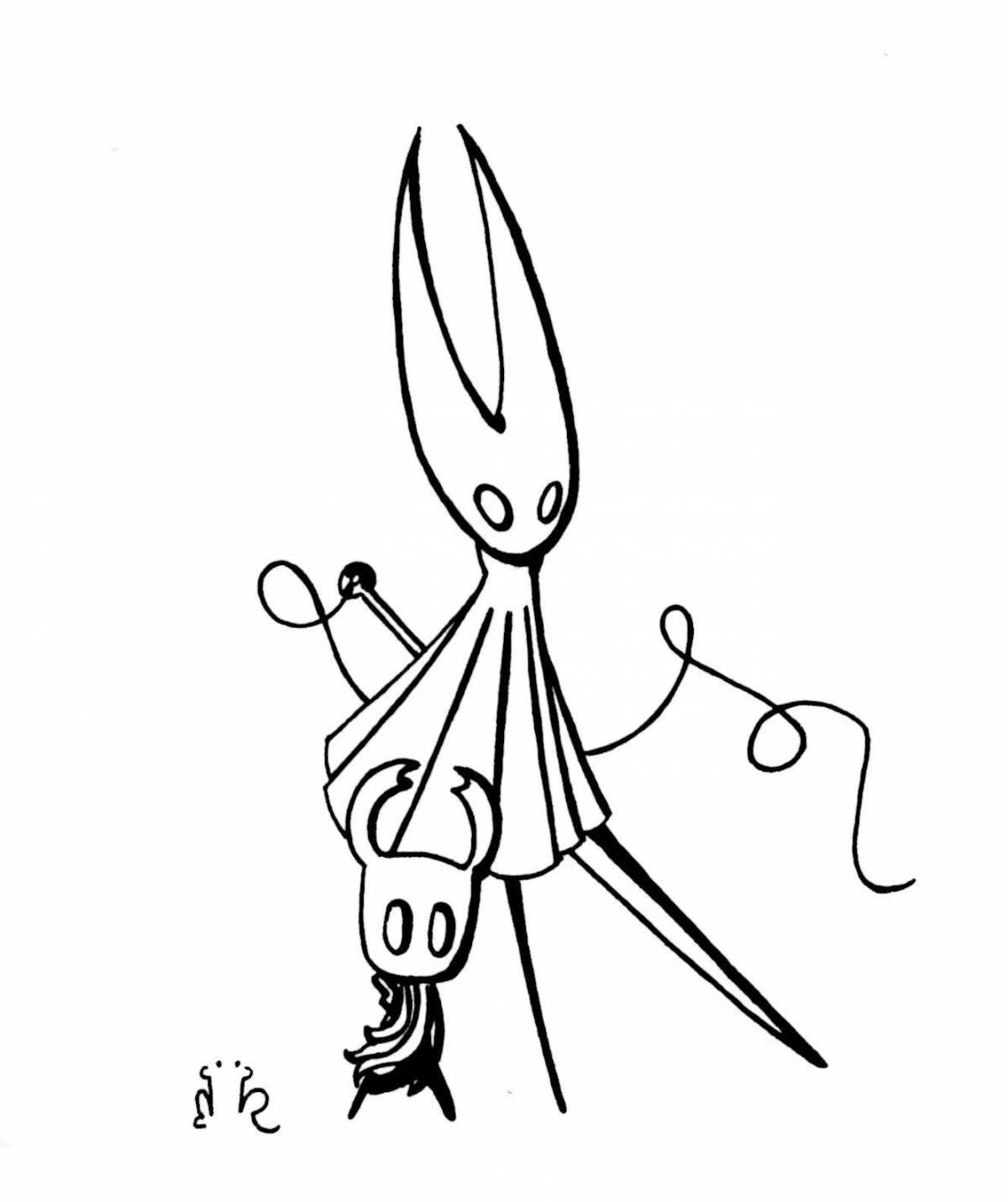 Ослепительная раскраска полый рыцарь