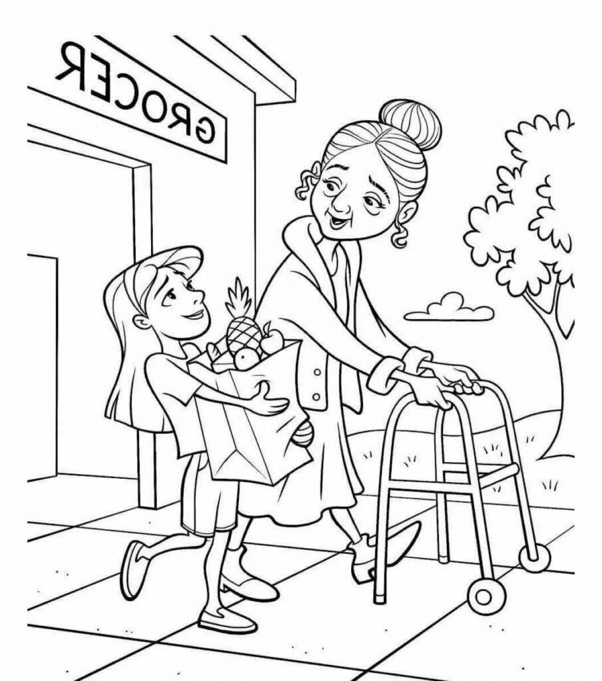 Educational coloring book to help parents