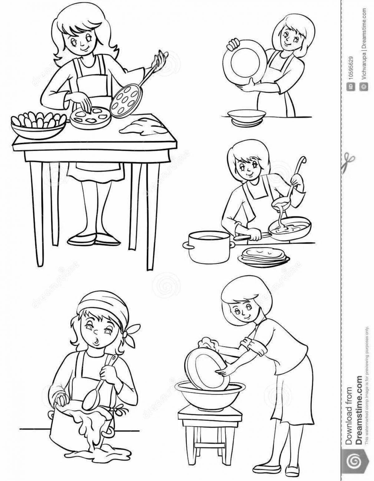 Updating the coloring page to help parents