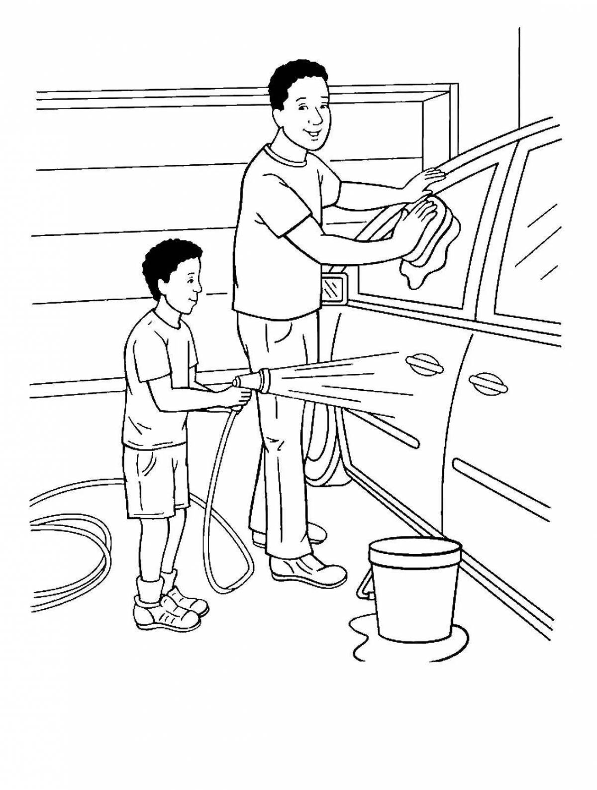 Delightful coloring book to help parents