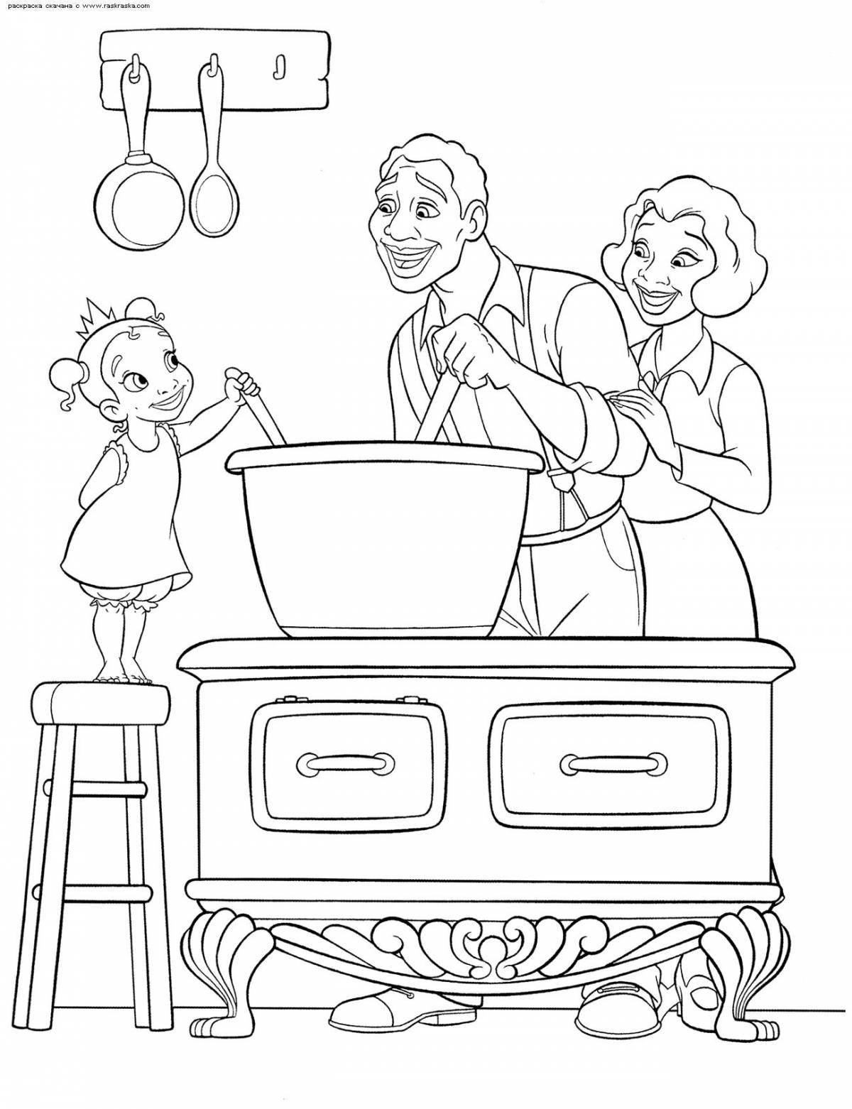 Exciting coloring book to help parents