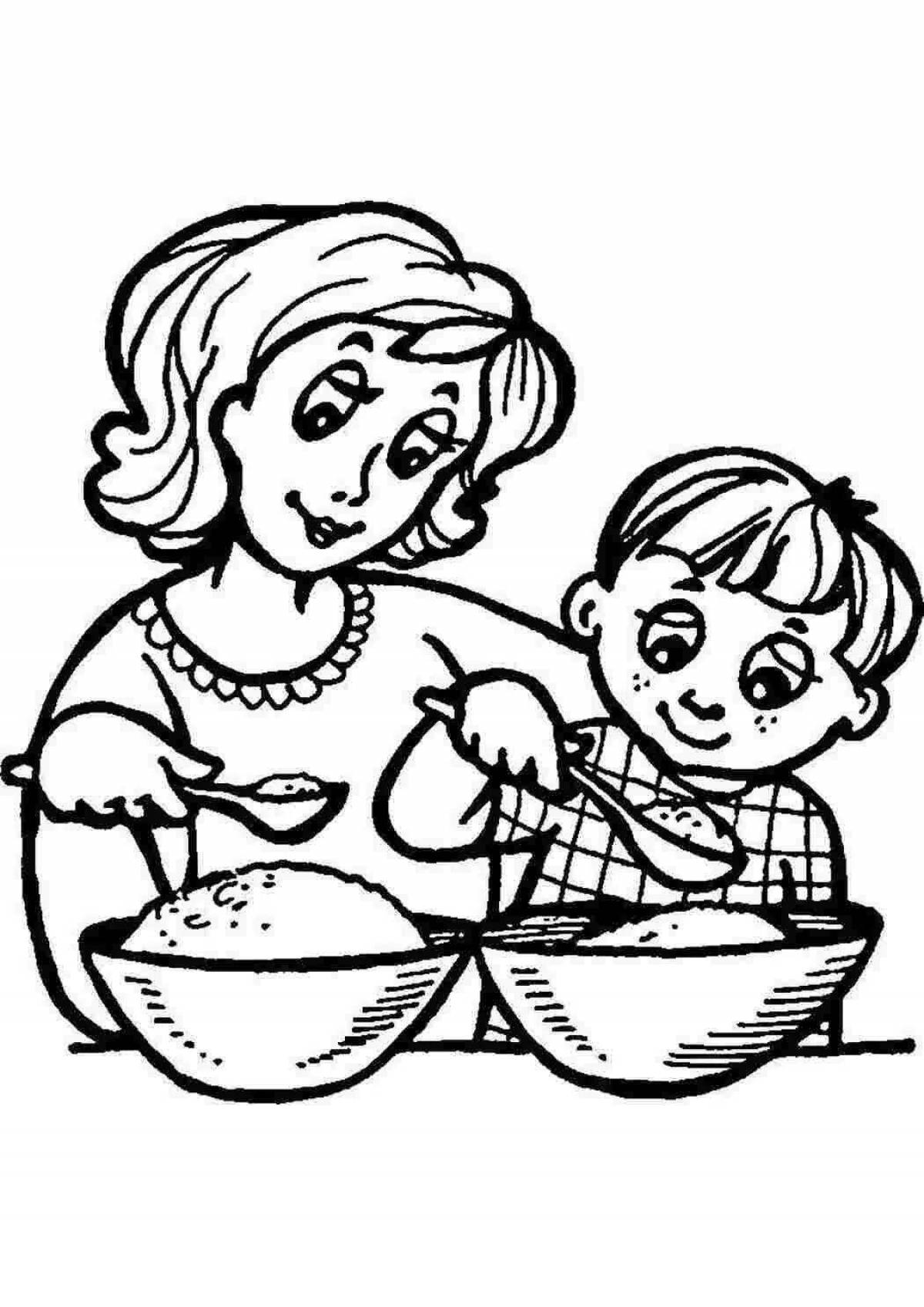 Encouragement to help parents coloring pages