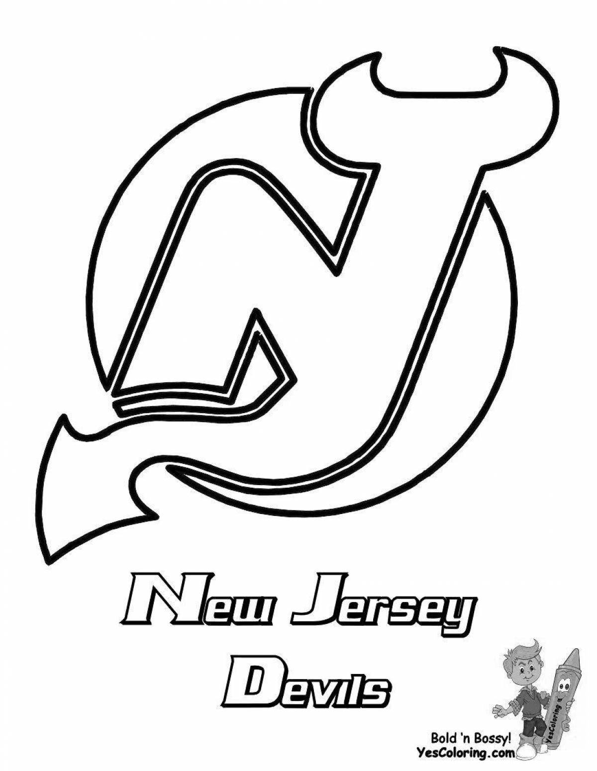 NHL fun coloring book